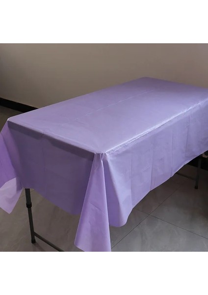 A-Açık Mor Parti Masa Örtüsü Tek Kullanımlık Masa Örtüsü Masa Örtüsü Masa Örtüsü Masa Örtüleri Düğün Doğum Günü Dikdörtgen Parti Ev Masa Örtüsü Boda (Yurt Dışından)