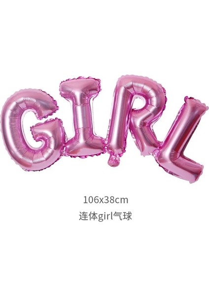 Kız Balon 1 Adet Cinsiyet Ortaya Parti Süslemeleri Tek Kullanımlık Sofra Bebek Duş Kağıt Tabak Bardak Peçete Masa Örtüsü Erkek Veya Kız Parti Malzemeleri (Yurt Dışından)