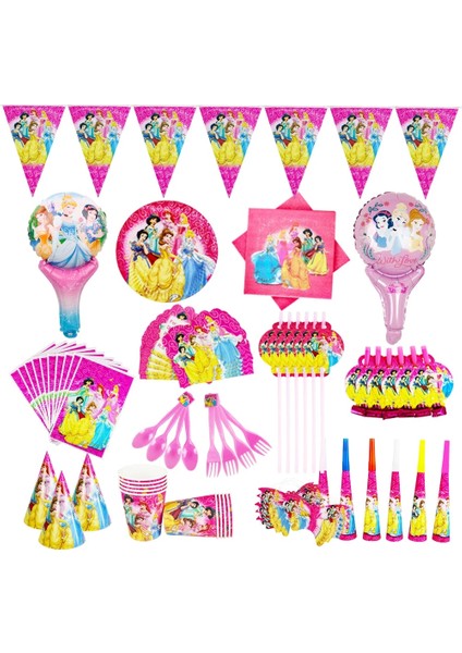 Kürdan TLAG-24PCS Disney Altı Prenses Kar Beyaz Fincan Tabak Kaşık Doğum Günü Şapka Parti Dekorasyon Parti Bebek Duş Malzemeleri Tek Kullanımlık Sofra (Yurt Dışından) fiyatları