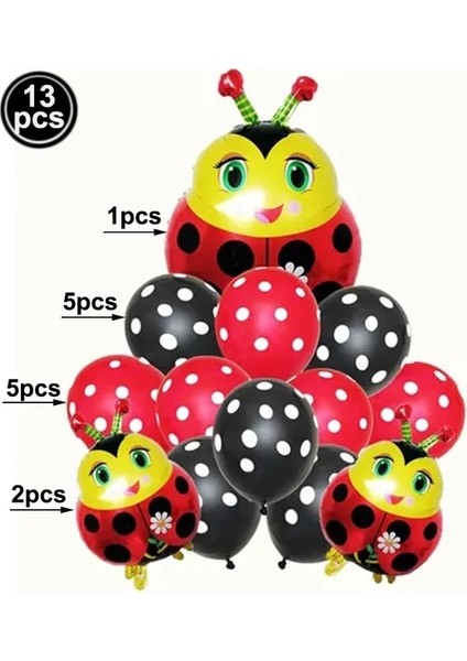 13 Adet 130*220 cm Uğur Böceği Tek Kullanımlık Masa Örtüsü Polka Dot Uğur Böceği Masa Örtüsü Düğün Bebek Duş Parti Çocuklar Doğum Günü Partisi Dekorasyon (Yurt Dışından)
