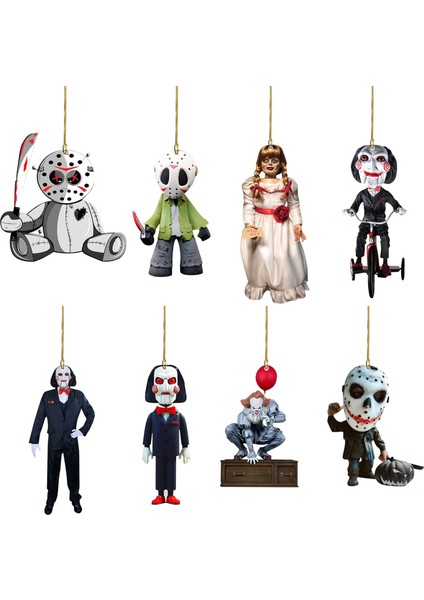 Mutlu Noel Dekorasyonu 2023 Korku Filmi Akrilik Düz Kolye Noel Ağacı Süslemeleri Mutlu Yıllar 2023 Noel Natal (3d Değil) (Yurt Dışından) fiyatları