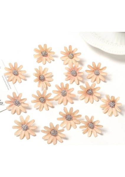 Sarı 100 Adet 50/100 Adet Yapay Çiçekler Küçük Papatyalar Ev Deco Düğün Dekorasyon Sahte Çiçek Dıy Çelenk Zanaat Takı Gelin Aksesuarları (Yurt Dışından)
