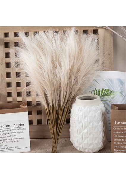 Sarı 10 Adet 10 Adet Yapay Çiçek Pampas Çim Sahte Bitki Kamış Düğün Dekorasyon Çiçekler Mavi Pampas Buket Boho Dekor Ev Aksesuarları (Yurt Dışından)