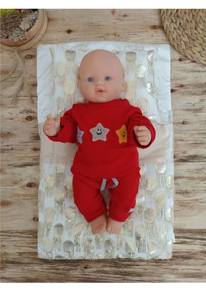 Miraylife Yenidoğan Izmir Incisi Tül Işlemeli Pamuklu Fiyonklu Kundaklı Lüks 3lü Alt Açma Seti indirimleri