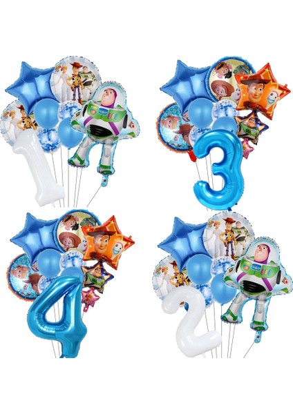 1 Adet Balon Disney Buzz Lightyear Çocuklar 1st Numarası Balon Seti Oyuncak Hikayesi Doğum Günü Partisi Malzemeleri Bebek Duş Çocuk Parti Dekorasyon Küre (Yurt Dışından)