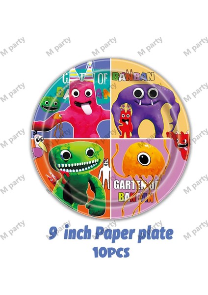 Balonlar-1 Takım Garten Banban Doğum Günü Partisi Dekorasyon Banban Balon Çocuklar Tek Kullanımlık Sofra Kek Topper Masa Örtüleri Bebek Duş Malzemeleri (Yurt Dışından)