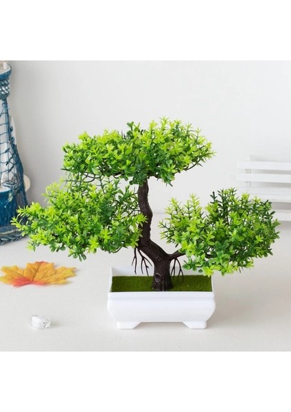 Pembe Yapay Plastik Bitkiler Bonsai Küçük Ağaç Saksı Sahte Bitki Saksı Çiçek Ev Odası Masa Dekorasyon Bahçe Düzenleme Süsler (Yurt Dışından) fiyatları