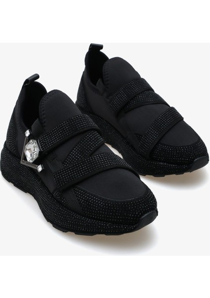 Prens 158-2 Kadın Taşlı Sneaker Ayakkabı Siyah fiyatları