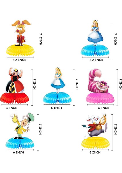 1 Adet Kek Topper Alice In Wonderland Parti Dekorasyon Tek Kullanımlık Masa Örtüsü Bardak Petek Balon Kek Topper Kızlar Doğum Günü Partisi Malzemeleri (Yurt Dışından) fırsatları