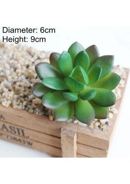 Yeşil Bao Shi Hua Yeşil Yapay Succulents Bitkiler Ev Bahçe Yatak Odası Balkon Masaüstü Masa Mini Bonsai Düğün Parti Dekorasyon Sahte Bitkiler (Yurt Dışından)