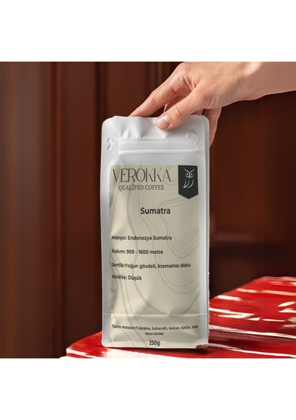 Sumatra Mandheling Filtre Kahve – Düşük Asidite, Topraksı ve Baharatlı Tatlar – 250G