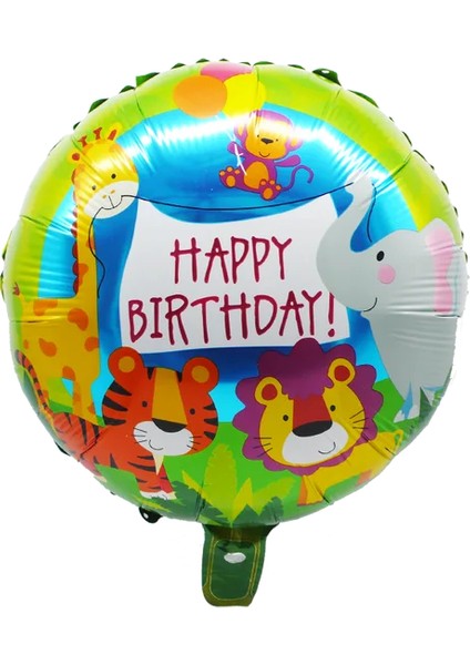 1 Adet B Orman Geyik Rakun Tilki Zürafa Balonlar Bebek Duş Doğum Günü Safari Parti Hayvan Helyum Balon Çocuklar Karikatür Parti Dekor Topları (Yurt Dışından)