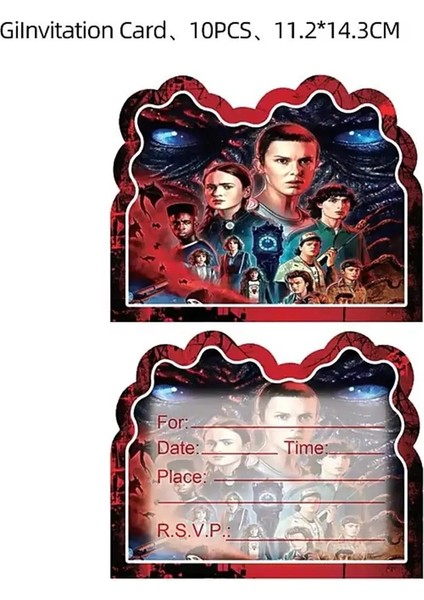 Asılı Spin- 6 Adet Stranger Things 4 Doğum Günü Partisi Süslemeleri Tek Kullanımlık Sofra Plaka Bardak Peçeteler Stranger Şeyler Parti Malzemeleri Erkek Çocuklar Için (Yurt Dışından)