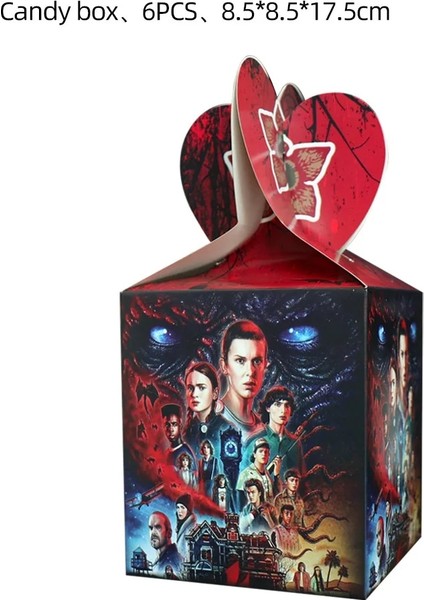 Asılı Spin- 6 Adet Stranger Things 4 Doğum Günü Partisi Süslemeleri Tek Kullanımlık Sofra Plaka Bardak Peçeteler Stranger Şeyler Parti Malzemeleri Erkek Çocuklar Için (Yurt Dışından)