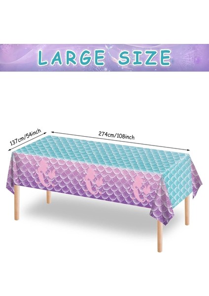 20WRAPPER 20TOPPER Denizkızı Tema Parti Tek Kullanımlık Sofra Kağıt Tabaklar Bardak Masa Örtüsü Masa Örtüsü Çocuklar Denizkızı Doğum Günü Partisi Dekorasyon Malzemeleri (Yurt Dışından) modelleri