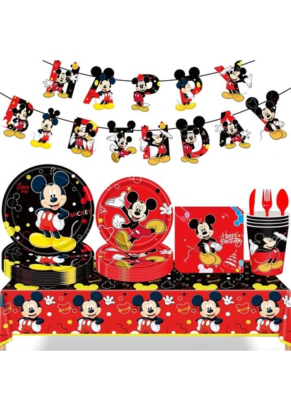 6 Adet-Bıçak Disney Karikatür Mickey Mouse Parti Dekorasyon Çatal Bıçak Takımı Çocuklar Parti Dekorasyon Doğum Günü Parti Bardağı Plaka Parti Malzemeleri Yemek Takımı (Yurt Dışından) fiyatları