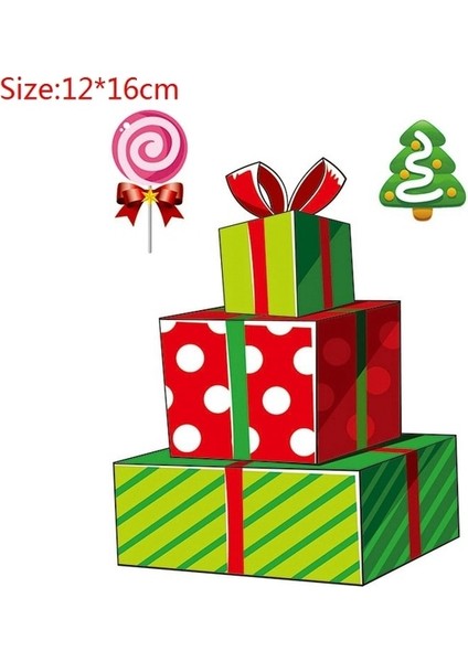 42 Noel Pencere Çıkartmaları Noel Süslemeleri Ev Navidad 2022 Noel Süsleri Noel Partisi Dekoru Mutlu Yeni Yıl 2023 (Yurt Dışından)