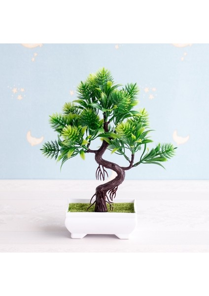 25 Yenı Yapay Bitkiler Bonsai Küçük Ağaç Saksı Bitkileri Ev Dekorasyon Otel Bahçe Dekor Için Sahte Çiçekler Saksı Süsler (Yurt Dışından)