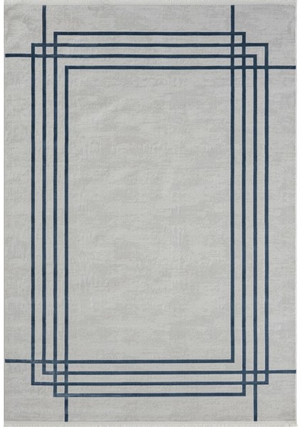 Mısra Koleksiyonu Modern Desenli Halı 5003 Mavi