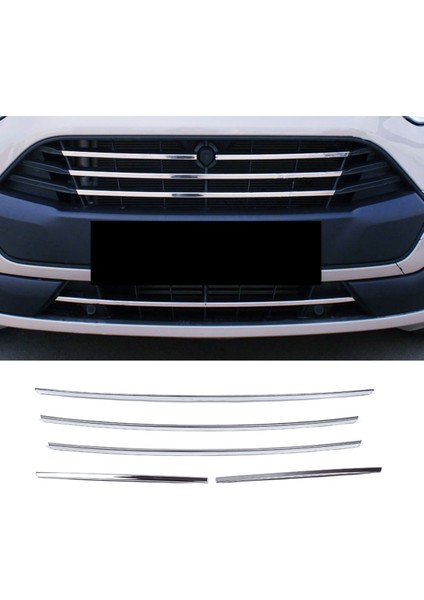 Ford Custom 2012-2017 Arası Krom Ön Panjur 5 Prç. P.çelik