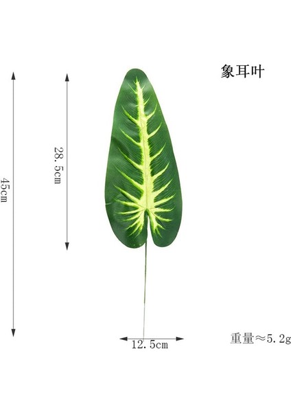x iang Er Ye Yapay Tropikal Monstera Kwai Palmiye Ağacı Yaprakları Ev Bahçe Dekorasyonu Sahte Bitkiler Fotoğraf Arka Plan Plante Artificielle (Yurt Dışından)