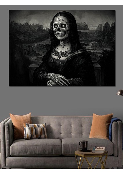 Gotik Mona Lisa Dekoratif Kanvas - Mdf Ahşap Tablo fiyatları