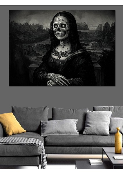 Gotik Mona Lisa Dekoratif Kanvas - Mdf Ahşap Tablo fırsatları