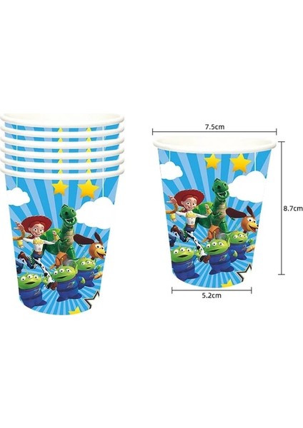 10 Adet Bardak Disney Oyuncak Hikayesi Bebek Duş Iyilik Ilk Buzz Doğum Günü Fikirleri Parti Süslemeleri Bardak Tabaklar Masa Örtüsü Balonlar Toppers Banner (Yurt Dışından)