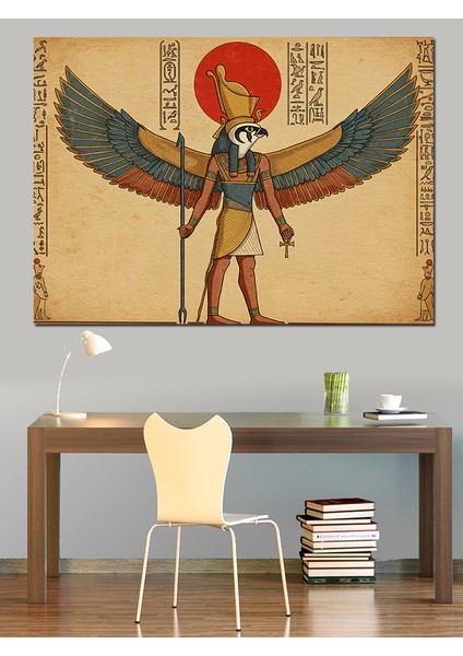 Mısır Tanrısı Horus Dekoratif Kanvas - Mdf Ahşap Tablo modelleri