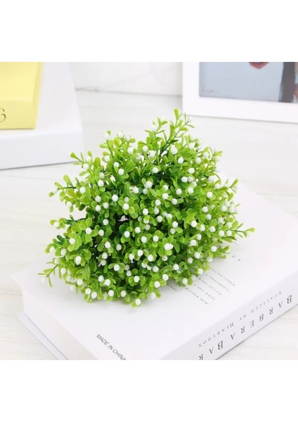 B 22 cm 22 cm Plastik Yapay Bitkiler Yeşil Çim Plastik Çiçek Bitki Düğün Simülasyon Bitki Ev Noel Dekorasyon Masa Dekorları (Yurt Dışından)