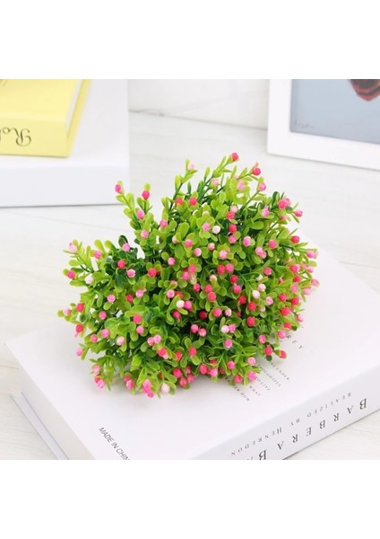B 22 cm 22 cm Plastik Yapay Bitkiler Yeşil Çim Plastik Çiçek Bitki Düğün Simülasyon Bitki Ev Noel Dekorasyon Masa Dekorları (Yurt Dışından)