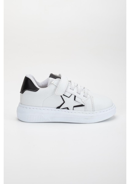 Erkek Çocuk Spor Ayakkabı Beyaz Cırtlı Yıldız Model Dikişli Taban fiyatları