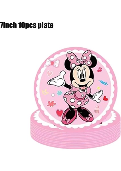 12TOPPER-12WRAPPER Minnie Mouse Bebek Banyo Doğum Günü Partisi Malzemeleri Minnie Dekorasyon Tek Kullanımlık Sofra Seti Fincan Çocuk Kız Bebek Parti Dekorasyon (Yurt Dışından) indirimleri