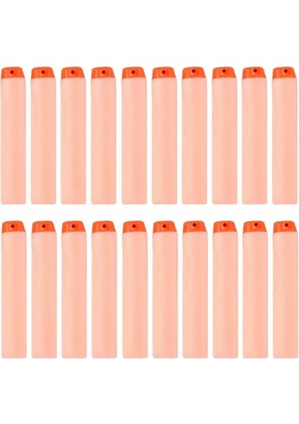 Turuncu 50 Adet 50-100 Adet Nerf Bullets Eva Yumuşak Içi Boş Delik Kafa 7.2 cm Dolum Mermi Dart Nerf Oyuncak Tabanca Aksesuarları Nerf Blasters Için (Yurt Dışından)