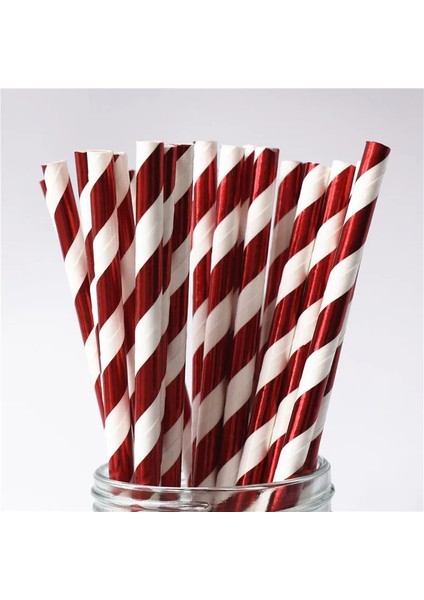 Pembe Chevron 25 Adet Renkli Kağıt Payet Parti Kaynağı Renkli Karışık Kağıt Saman Çocuklar Doğum Günü Partisi Düğün Süslemeleri Kağıt Pipet (Yurt Dışından)