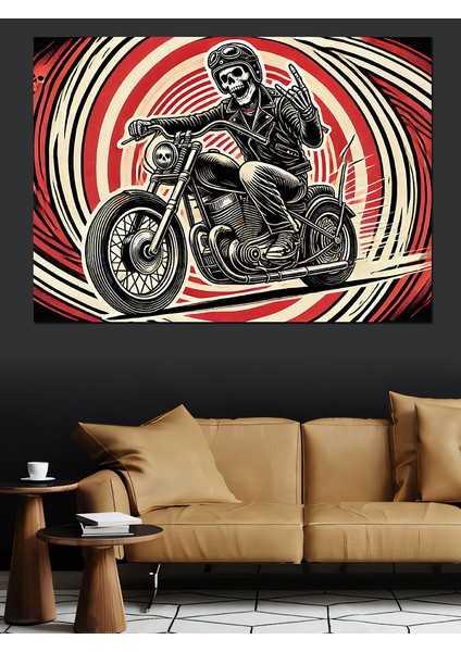 Motorun Ritmi Dekoratif Kanvas - Mdf Ahşap Tablo modelleri