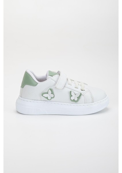 Kız Çocuk Spor Ayakkabı Yeşil Kelebek Model Dikişli Taban fiyatları