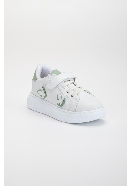 Kız Çocuk Spor Ayakkabı Yeşil Kelebek Model Dikişli Taban modelleri