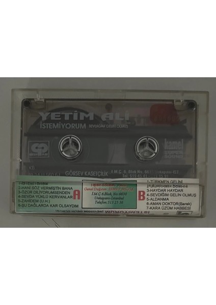 Yetim Ali Istemiyorum - Sevdiğim Gelin Olmuş Kaset (Orjinal Dönem Baskı) fiyatları