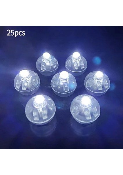 Beyaz 25 Adet LED Balon Işık Minik Kablosuz Pil Craft Glow Mini Yuvarlak Top Lamba Bar Noel Düğün Parti Doğum Günü Dekor Için (Yurt Dışından)