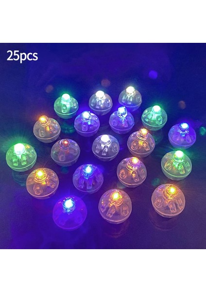 Beyaz 25 Adet LED Balon Işık Minik Kablosuz Pil Craft Glow Mini Yuvarlak Top Lamba Bar Noel Düğün Parti Doğum Günü Dekor Için (Yurt Dışından)