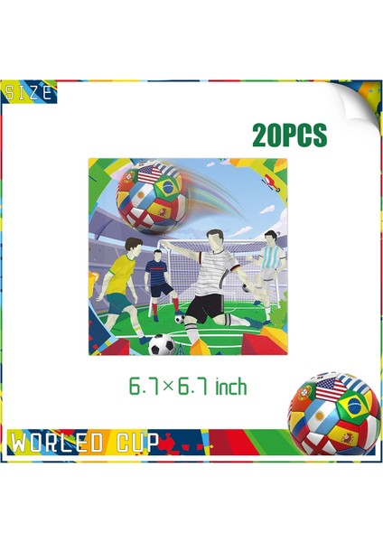 Kek Bayrağı 1pcs1 Yeni Futbol Futbol Parti Malzemeleri Pinata Oyuncak Hediyeler Tek Kullanımlık Sofra Masa Örtüsü Bilezik Doğum Günü Partisi Futbol Dekorasyon (Yurt Dışından)