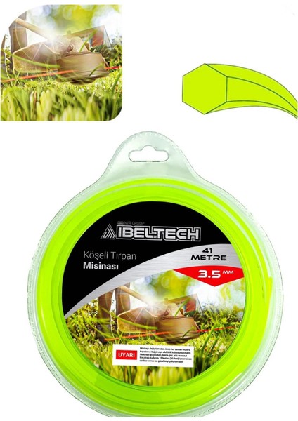 Veta 2t 1 Litre Ölçekli Yağ ve 6 Köşe 3.5 mm 41 Metre Tırpan Misinası Sağlam Dayanıkl