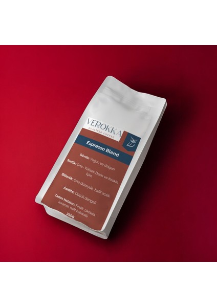 Espresso Blend Kahve – Yoğun Karamel ve Bitter Çikolata Tonları – Kremsi ve Dengeli 250G