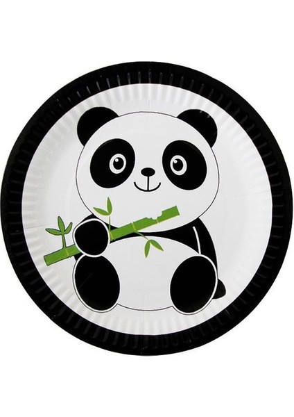 24 Adet Topper B Panda Tema Doğum Günü Partisi Süslemeleri Çocuklar Tek Kullanımlık Sofra Seti Plaka Peçete Bebek Duş Iyilik Karikatür Panda Balon (Yurt Dışından) modelleri