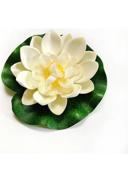 10 cm Beyaz 10/17/28/40/60 cm Lotus Yapay Çiçek Yüzen Sahte Lotus Bitki Gölet Bahçe Dekor Için Gerçekçi Nilüfer Mikro Peyzaj (Yurt Dışından)