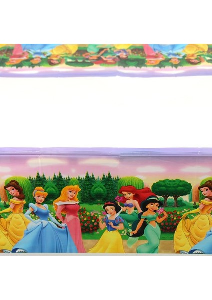 6 Adet Patlamış Mısır Kutusu 108X180 cm Prenses Masa Örtüsü Çocuk Kız Mutlu Doğum Günü Partisi Süslemeleri Yetişkin Parti Malzemeleri Anniversaire (Yurt Dışından)