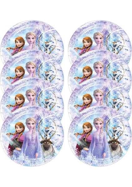 1 Takım-6 Adet 01 Doğum Günü Süslemeleri Dondurulmuş Elsa Anna Prenses Tek Kullanımlık Sofra Kağıt Tabaklar Bardaklar Banner Bebek Duş Düğün Parti Malzemeleri (Yurt Dışından)