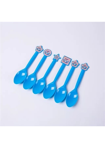 Kaşık-6 Adet Korsan Parti Tema Tek Kullanımlık Sofra Seti Kağıt Tabak Peçeteler Banner Balon Parti Malzemeleri Doğum Günü Bebek Duş Parti Dekoru (Yurt Dışından)
