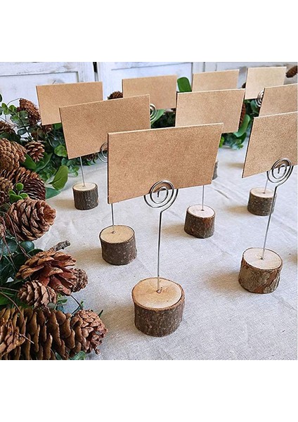 C Rustik Ahşap Masa Numarası Tutucu Düğün Yeri Kart Tutucu Menü Tutucu Adı Klip Kazık Fotoğraf Standı Parti Dekorasyon Dıy El Sanatları (Yurt Dışından) fırsatları